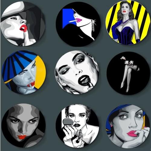 Fashionable Decorative Plate Patrice Donzel Painting Wall Plate Home Living Room Studio European Style Art Plate Ornaments