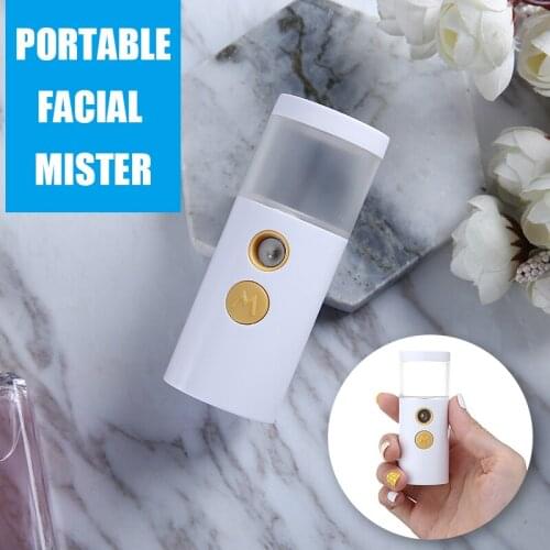 Nano Face Mister Sprayer Handy Makeup Face Humidifier Cooling Sprayer Moisturizing Tools Device 8x3.2cm