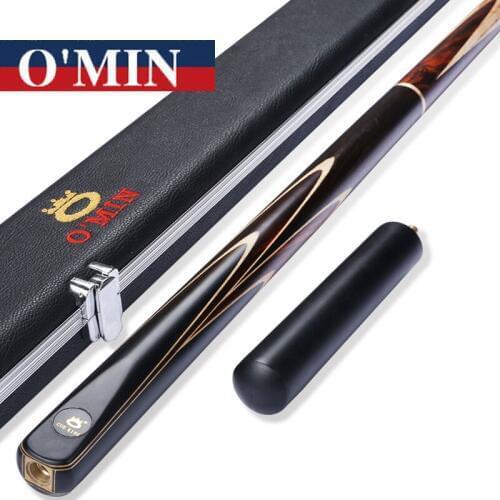 2017 New O'Min 3/4 Snooker Cues 9.5mm/10mm/11.5mm Tips 3 4 Snooker Cues Case Set China