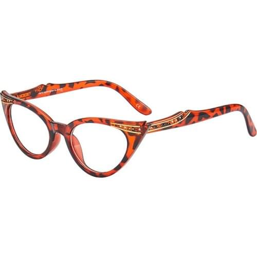 2021 New Fashion Transparent HD Cat Eye Reading Glasses Full Frame Noble Women Reading Glasses Reading Glasses