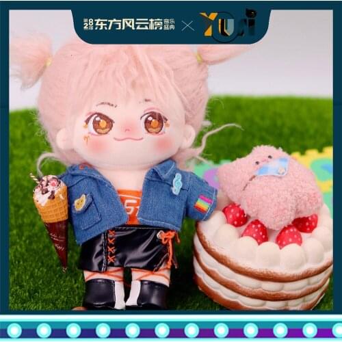 Limit Idol Star Feng Yunyun Singer Official Original Plush Doll 20cm Figure Toy Change Clothes Outfit Suit Cosplay Cute C Rua