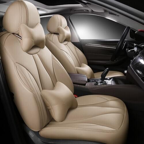 Custom cowhide car seat cover for Ford fiesta Mondeo Focus mustang Edge Escape Kuga S-MAX Ranger Transit EVEREST Taurus styling