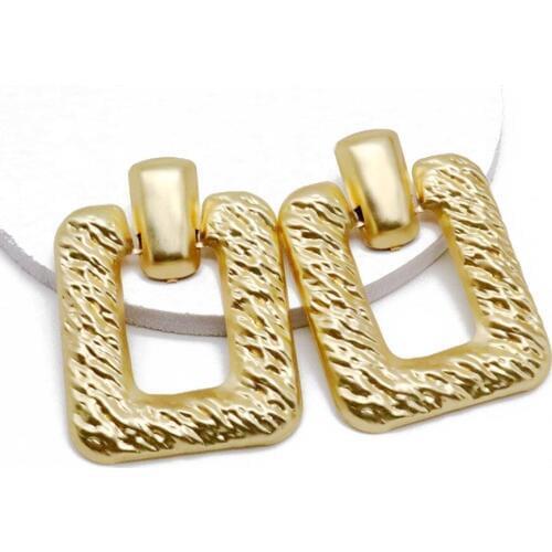 Fashion Punk Styles Geometric Hammered Stud Earring