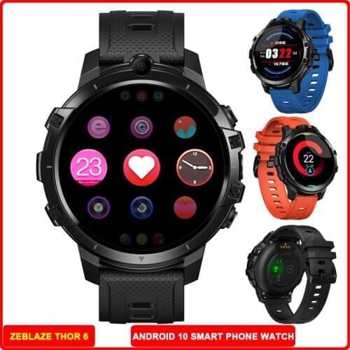 Zeblaze Thor Reloj Inteligent 2020 Men Android 10 Octa Core 1.6inch Screen GPS 4G Dual 5.0MP Camera Smart Watch ForHuawei GTS