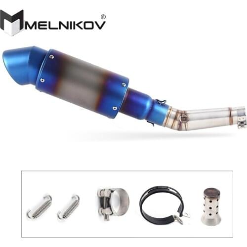 Motorcycle Exhaust Muffler Link Pipe Exhaust Slip On Escape FOR HONDA NC700 NC700S NC700X NC750 NC750X Exhaust