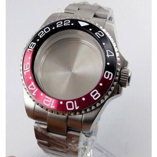 High Quality 40mm Watch Case Fit NH35 NH36 Movement Watch Bracelet Sapphire Crystal