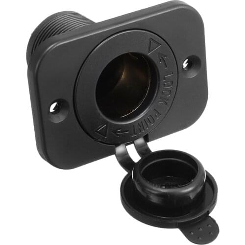 1pc 12V-24V Car Cigarette Lighter Socket Power Plug Outlet Suitable for Cars Motor Boat Automobile Interior Replacement Parts