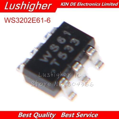 10pcs WS3202E61-6 WS3202E SOT23-6 New Original WS3202E61-6TR