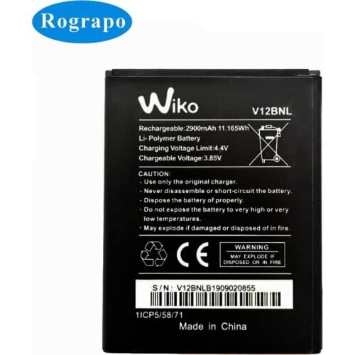3.85V 2900mAh Replacement Mobile Phone Battery For Wiko Harry 2 Harry2 V12BNL + Track Number