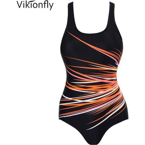4XL Sport Plus Size Swimsuit Women One Piece 2021 Professional Padded Swimwear Large Swimming Suit For Ladies Bathing Suit