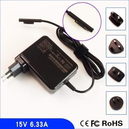 15V 6.33A Laptop Tablet Ac Adapter Power Supply Battery Charger For Microsoft Surface Book 1798 Enhanced Edition i7