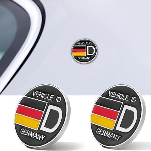 Side Fender Deutsch Germany Flag Logo Sticker For BMW Mercedes Benz Audi Volkswagen VW Opel Rear Trunk Emblem Car Tuning