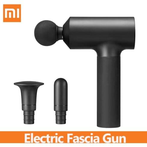 Xiaomi Mijia Electric Fascia Gun Relieve Muscle Pain Vibration Massager With Replaceable Massage Head For Fitness Exercise