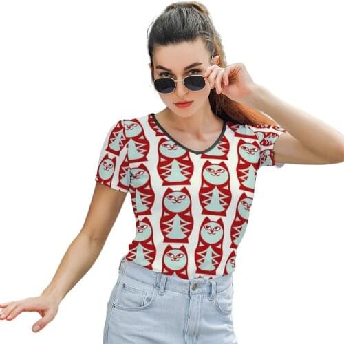 Doll T-Shirt New Fashion Street Wear T Shirt O Neck Woman Print Short Sleeve Polyester Tshirt