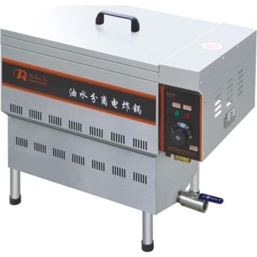 Custom High Quality 10L Table Top Single Cylinder Fryer Oil Electric Pan with oil water separation frying technology