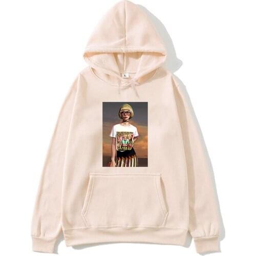 JXGXSX Hip Hop One Way Merch Sweatshirt Treats Good People Pattern Hoodie Clothes Men and Women Streetwear Aesthetics Hoodie