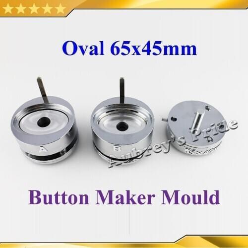 Oval 65x45mm Interchangeable Die Mould for New Pro Badge Machine Button Maker both Fit N3&N4 Button Machine