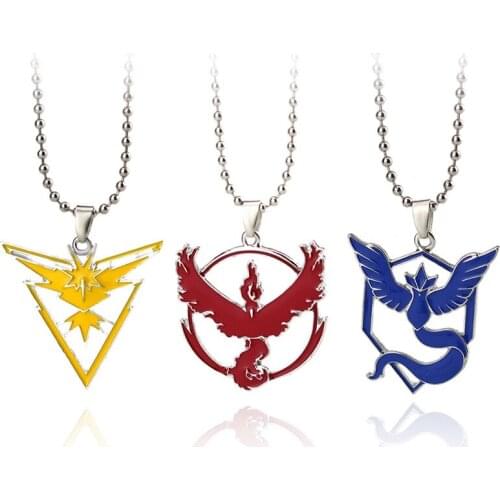 Cartoon Anime Star Pokemon Necklaces Pocket Monstrosity Games Necklace Men Pendant Japanese Cartoon Beads Chain Jewelry Gift