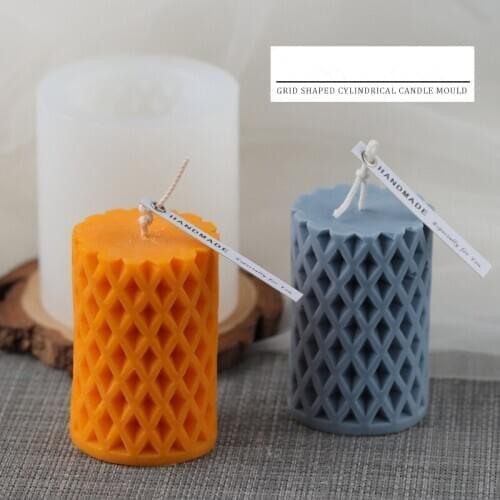 Mesh cylindrical candle mold Korean style small fresh style decoration decoration candle DIY material candle mold