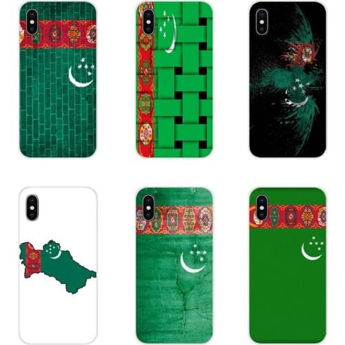 For Samsung A10 A30 A40 A50 A60 A70 Galaxy S2 Note 2 3 Oneplus 3T 5T 6T Turkmenistan Flag National flag Silicone Phone Skin Case