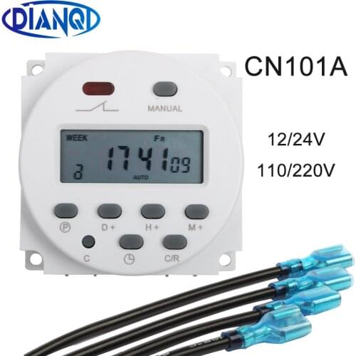 CN101A 220V 230V 240V Digital LCD Power Timer weekly 7days Programmable Time Switch Relay TIMER 10A CN101 mini clock light timer
