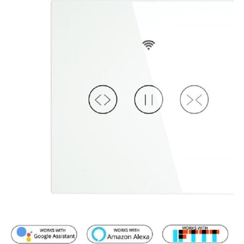 Smart curtain Wall switch Wifi App remote control alexa voice control curtain switch Alexa google home