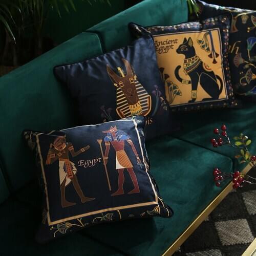 African Ethnic Cushion Cover Retro Luxury Pillow Case Velvet Throw Pillow Cover for Sofa Car Seat Home Decorative Pillowcase