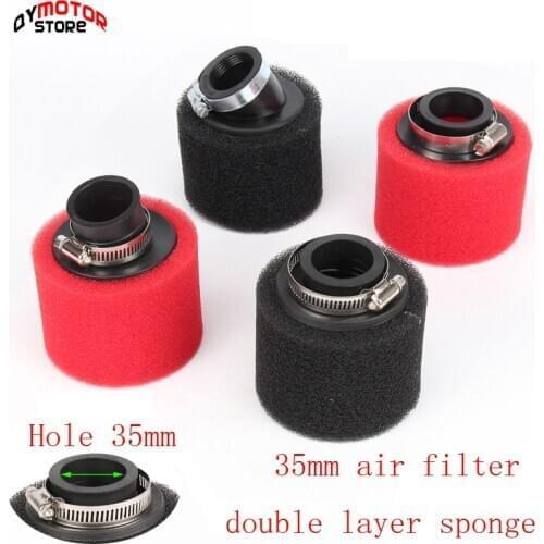 High Qualtiy 35mm Dual stage foam air filter for pz19/20 carburetor 110cc Dirt Pit bike motorcycle ATV Quad parts