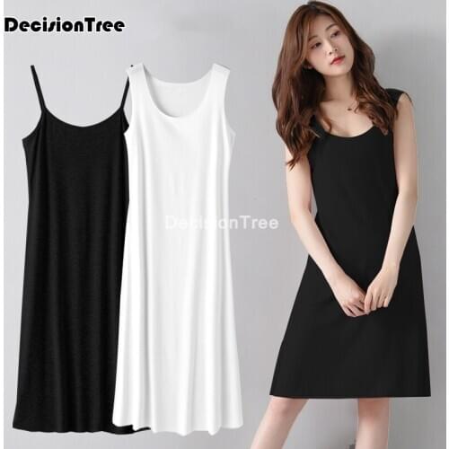 2021 women intimates slip dress petticoat woman underskirt slips underdress intimates spaghetti vest dress bodycon camisole