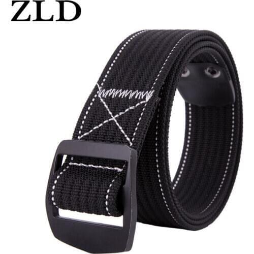 ZLD New mens fashion alloy Japanese buckle outdoor breathable nylon belt wear-resistant strong canvas casual trend belt