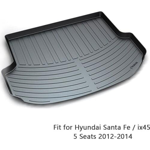 For Hyundai Ix25 Ix35 Ix45 Santa Fe Tucson Sonata Elantra Anti-slip Boot Liner Accessories 1Set Car Cargo Rear Trunk Mat