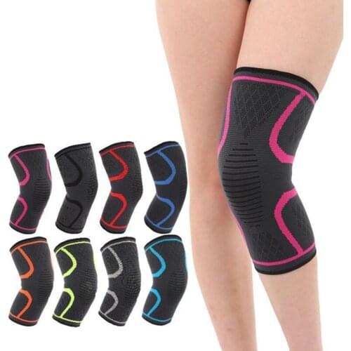 1PCS Fitness Running Cycling Knee Support Braces Elastic Nylon Professional Sport Compression Knee Pad Sleeve for Basketball