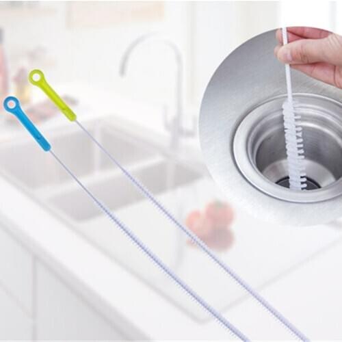 1PC Sewer Cleaning Brush Kitchen Cleaning Tools Bendable Hair Catcher Sewer Cleaning Brush Dredge Pipe Cleaner Drain Snake Brush