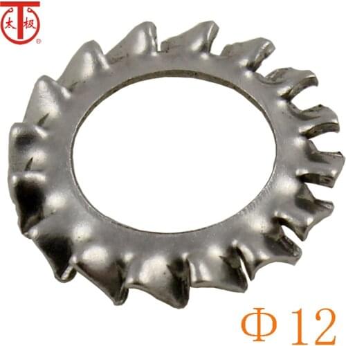 12 ) DIN6798.A Serrated lock washers external teeth ( Serrated lock washers Type A,with external teeth ) 100 pieces/lot