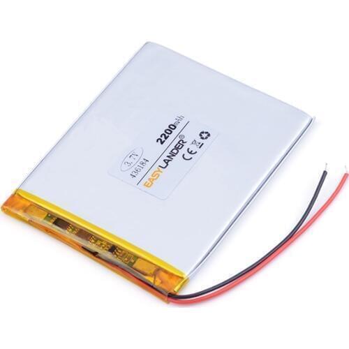 3.7v lithium ion rechargeable battery 2200mAh 436184 for tablet pc POWER BANK CELL PHONE PIPO
