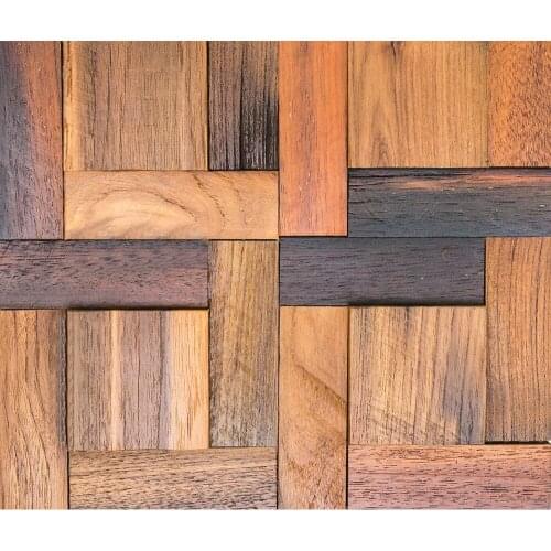 Natural ship wood 3d ancient old boat wooden mosaic tiles wall decoration materials HMWM1032 for backsplash kitchen wall