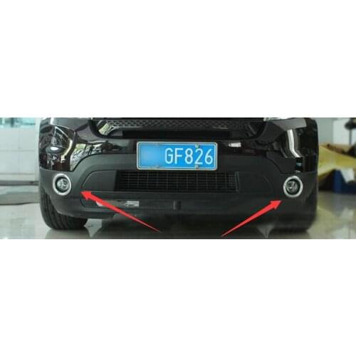 ABS Chrome Front Fog Light Lamp Cover Trim 2pcs fit For Ford Explorer 2011 2012 2013 2014