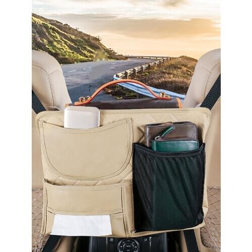 Car Mesh Pocket Handbag Holder Seat Back Organizer Pets Barrier Multifunctional seat back bag Storage Net Pocket Dropshipping