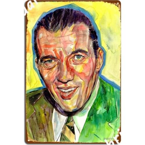 Ed Sullivan Portrait Metal Sign Mural Printing Cinema Garage Wall Decor Tin Sign Posters