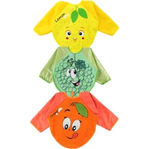 3 Pieces Wearable Fruit Patterned Sleeves Apron