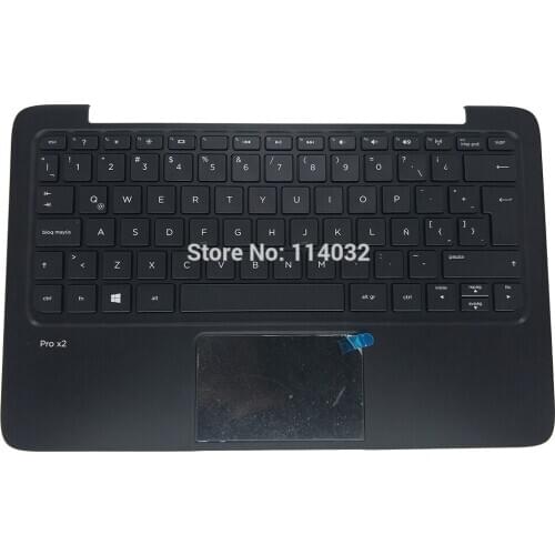LA Latin laptop keyboard for HP Pro X2 410 G1 11.6 SP Spanish black with Palmrest touchpad upper case 759346-161 745347-161