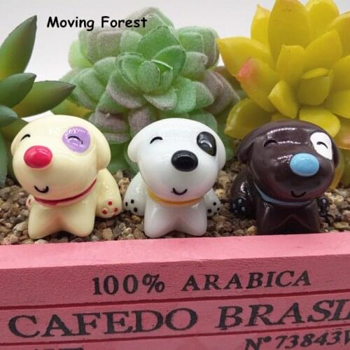 Cute Dog Set Animal Miniature Fairy Garden Home Decoration Mini Craft Micro Landscaping Decor DIY Gift Moving Forest