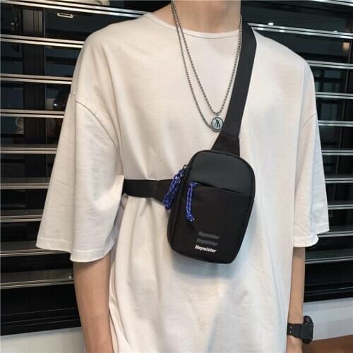 Male Chest Bag Fashion Waterproof Oxford Messenger Shoulder Bag for Teenager Bag Casual Chest Pack Travel Crossbody Bags Male