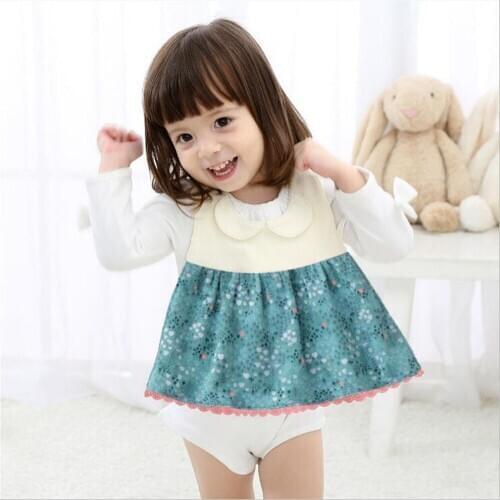 Bib Baby Apron Bibs Breastplate Cotton Waterproof Floral Print Infant Clothes 0-36 months Baby Accessories Bibs & Burp Cloths