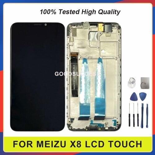 New 6.2'' For Meizu X8 LCD Display Touch Screen Digitizer Glass Panel Assembly Free Tools