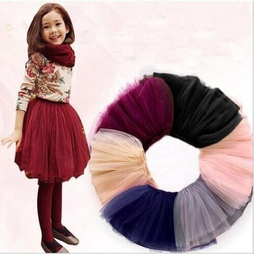 Baby Girls TuTu Skirts Fluffy Kids Ball Gown Pettiskirts 12 Colors Tutu Skirt Toddler Girl Princess Dance Party Skirt 12M-10Y