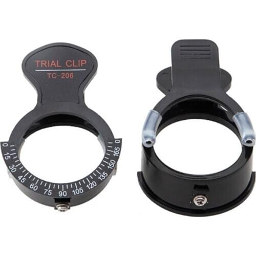 2Pcs Trial Frame Clip Lens Frames Optometry Single Eye Optical Test Frame Testing Accessories Glasses Equipment Stand