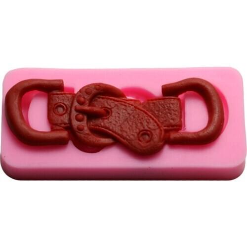 Belt Buckle Shape 3D Silicone Mold Cake Mold Soap Making Fondant Silicone Moulds For Cake Decorating Tools Soap Mold Cake Tools