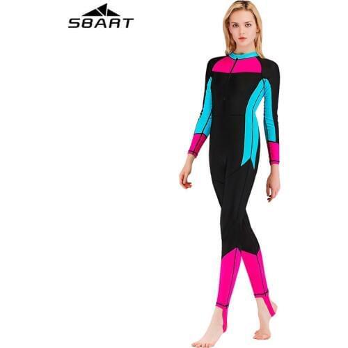 SBART Lycra Scuba Dive Skins for Women Wetsuit printing Surfing Snorkeling Equipment UPF50 One Piece Wet Suits Jumpsuit Swimwear