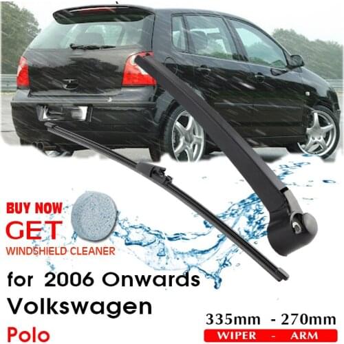 Car Wiper Blade Rear Back Window Windscreen Windshield Wipers Auto Accessories For Volkswagen Polo Hatchback 335mm 2006 Onwards